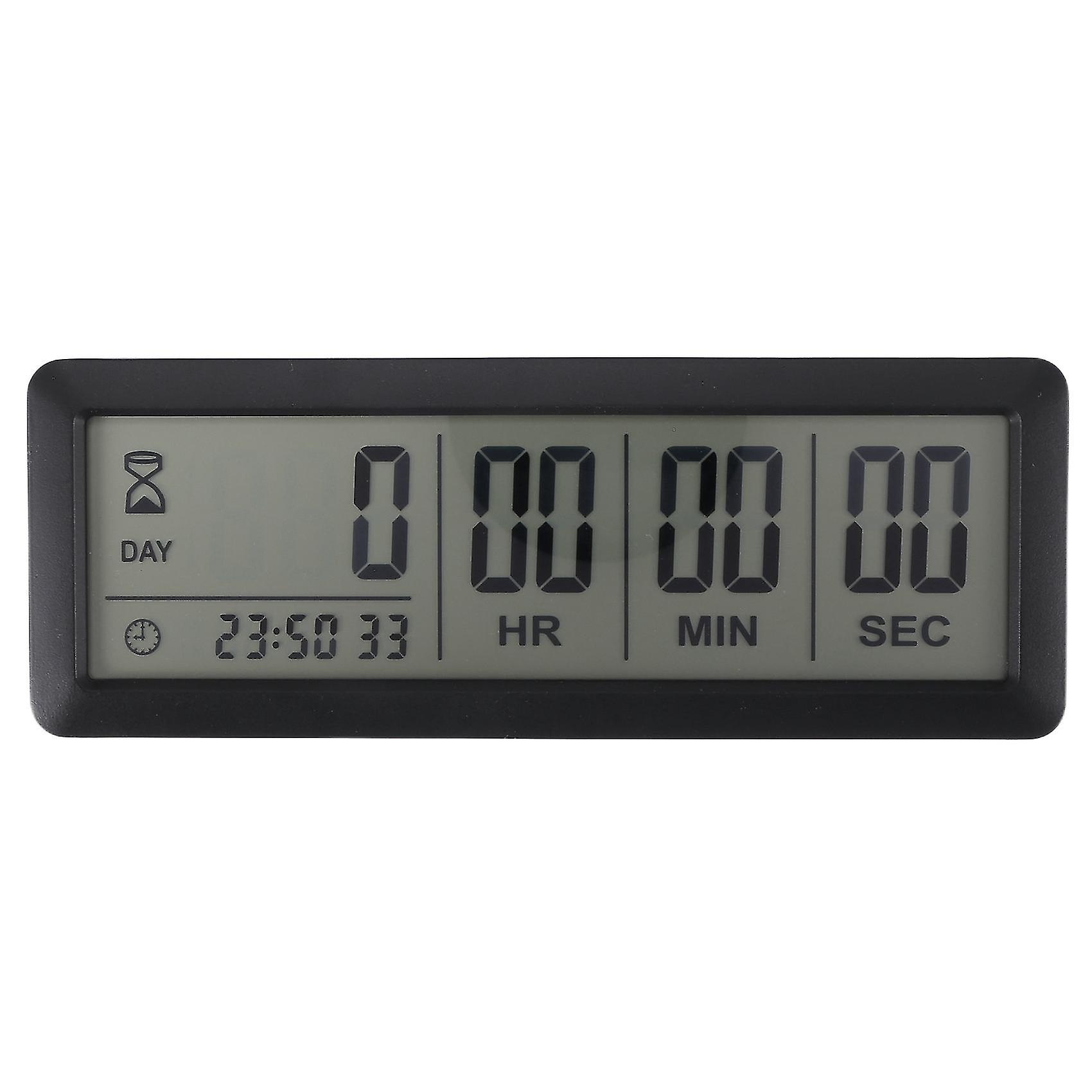 Große digitale Countdown-Timer-Uhr - 999 Countdown-Uhr Timer für Graduation Lab Küche (schwarz)