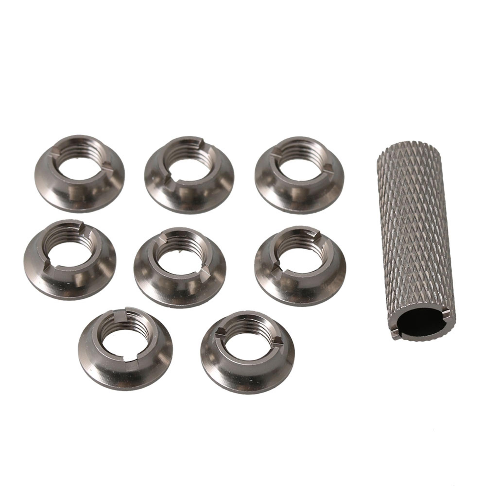 8 Pieces RC Aluminum N10268 Titanium Radio Control Switch Nut