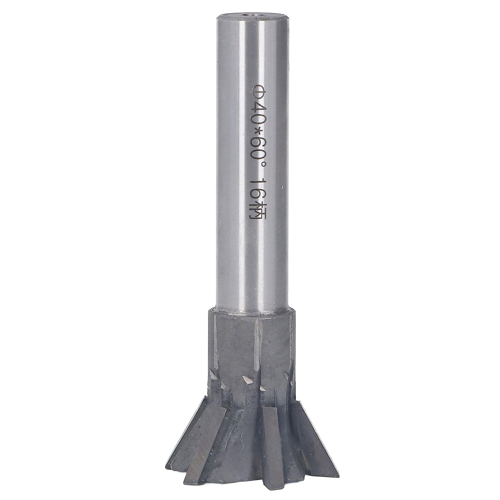 60 Degree Dovetail Cutter 6 Flute Fast Drilling Speed Carbide Milling Cutter with Universal Shank