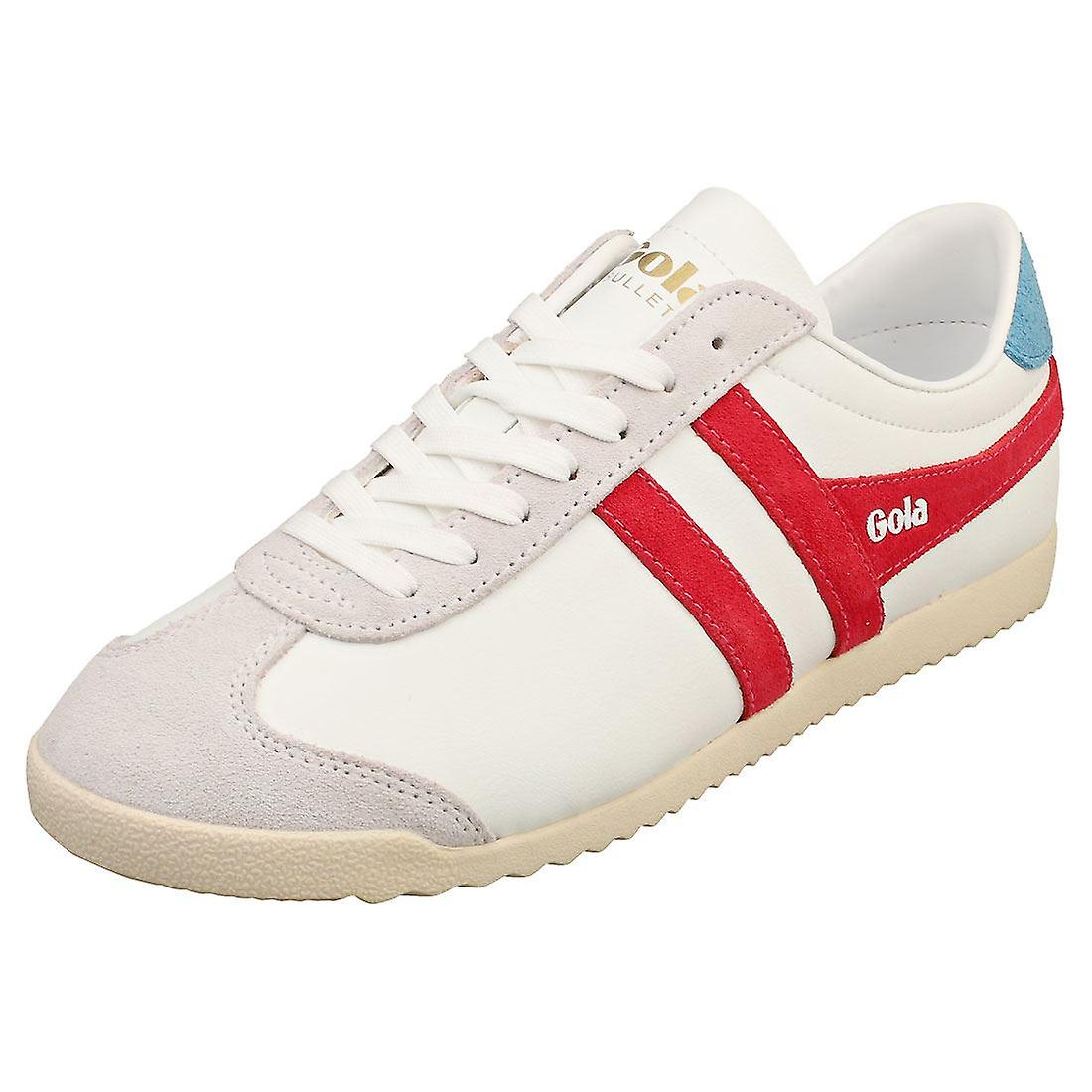 Gola Bullet Pure Womens Casual Trainers in White Rasberry