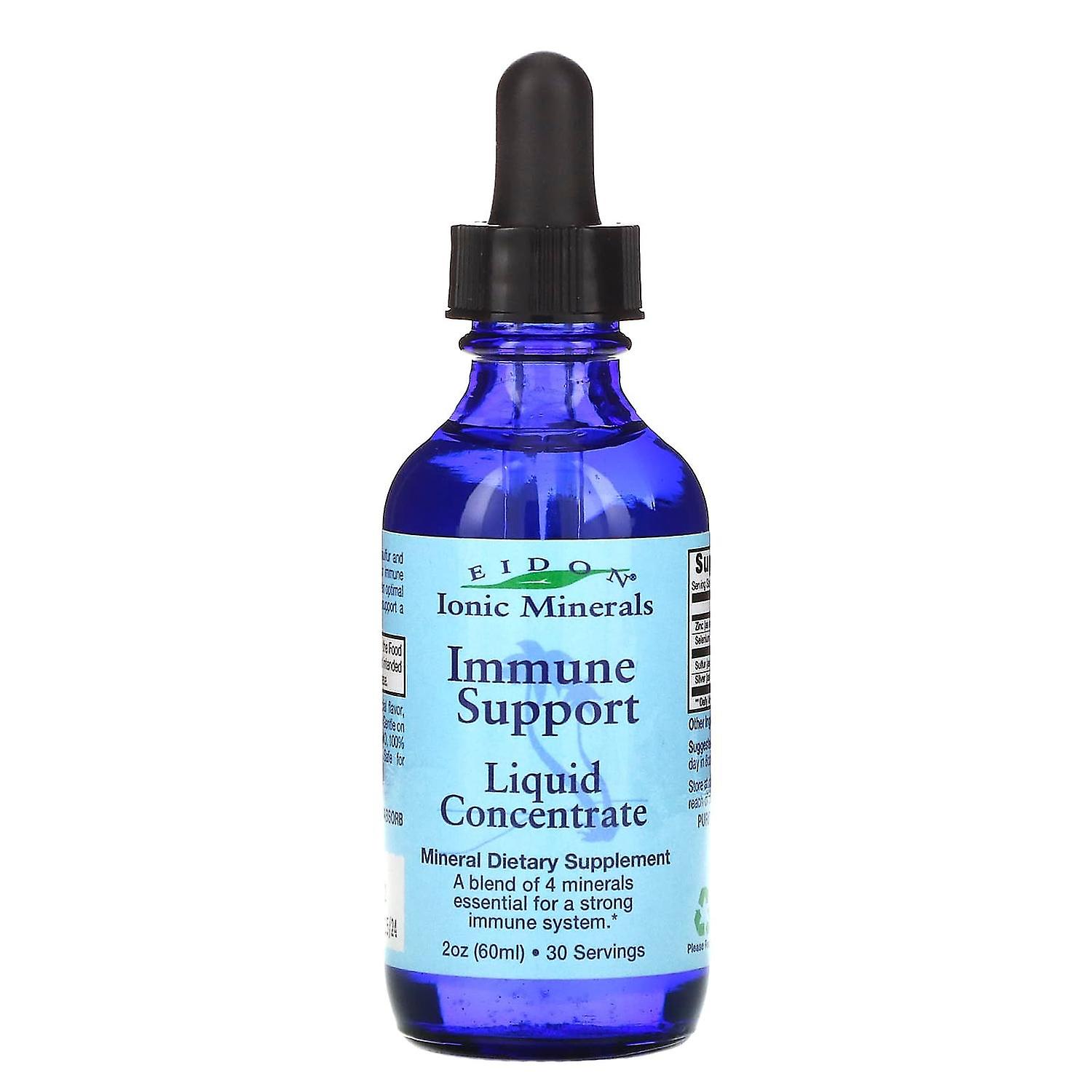 Eidon Mineral Supplements, Ionic Minerals, Immune Support, Liquid Concentrate, 2 oz (60 ml)