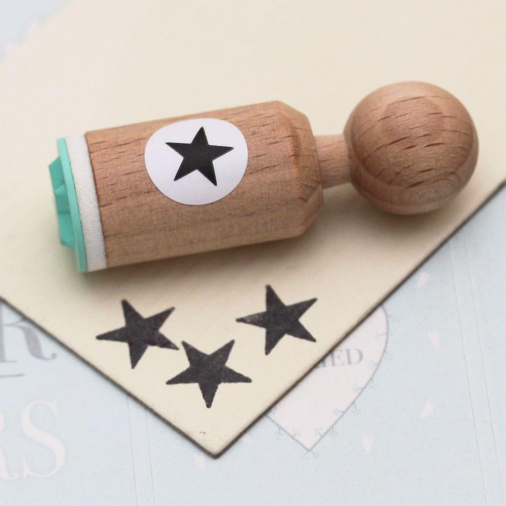 Mini Star Rubber Stamp | Ink Scrapbook Wedding Teacher Crafts