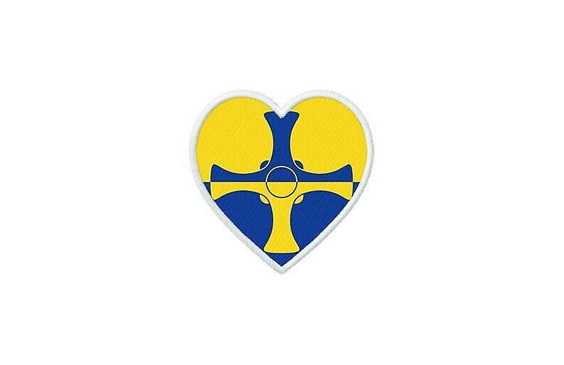 Patch badge ecusson prints thermocollant flag heart kingdom uni durham