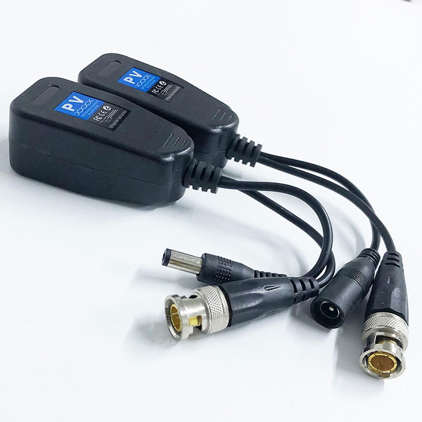 2Pcs Twisted Pair Transmitter Coaxial Anti Interference HD BNC Video Transmitter