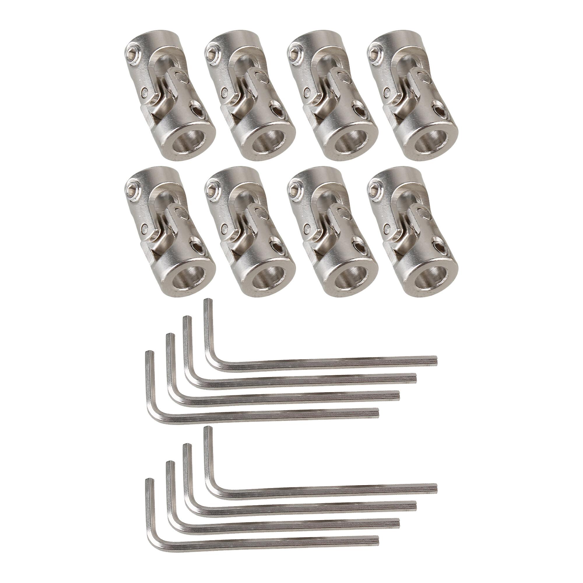 8 Pcs Metal Shaft Coupling Coupler for RC Model Car Yatch Vehicle 6-6mm