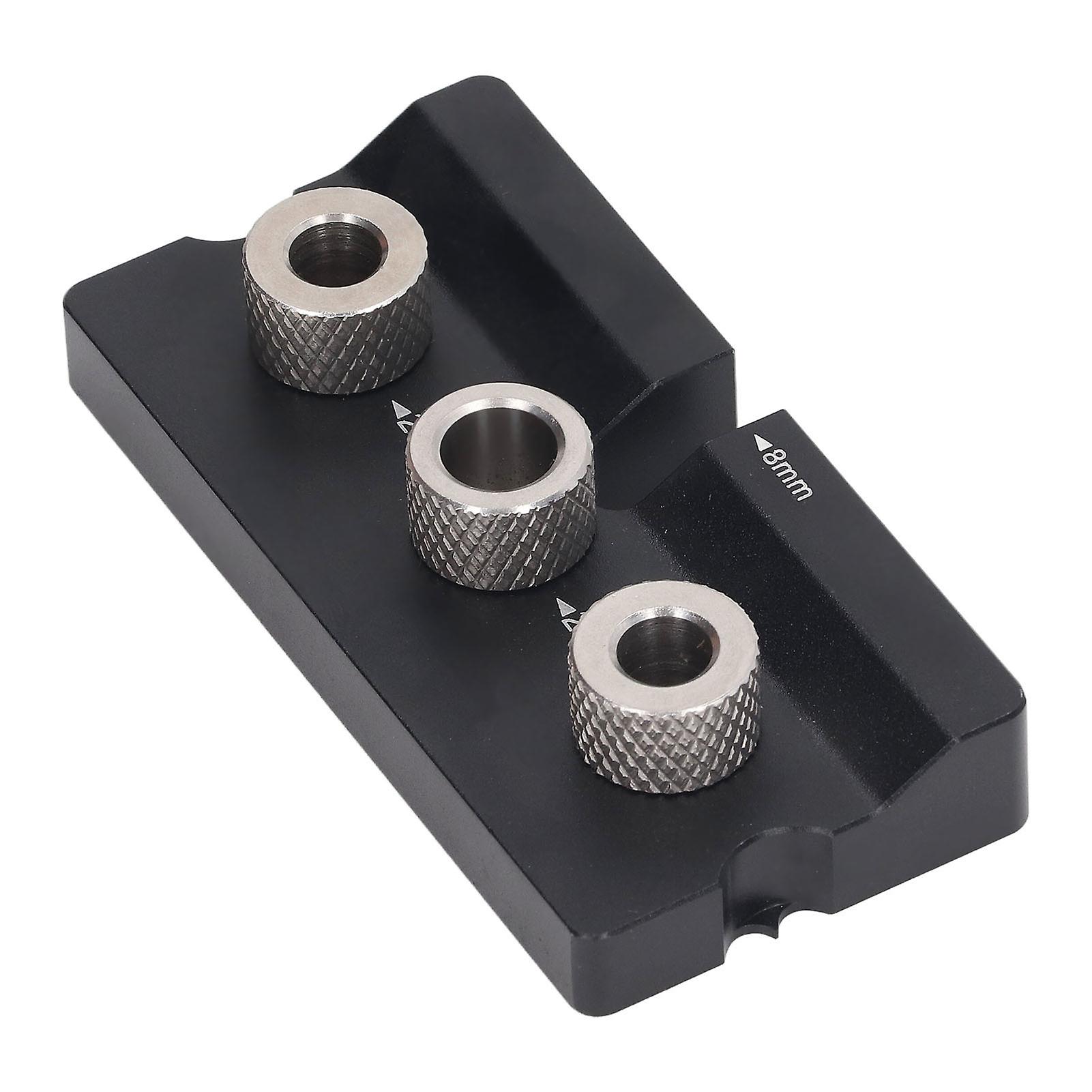 Hole Jig Wood Dowelling Jig Drill Guide 2 in 1 8mm 10mm Hole Punch Locator Carpentry Tool 