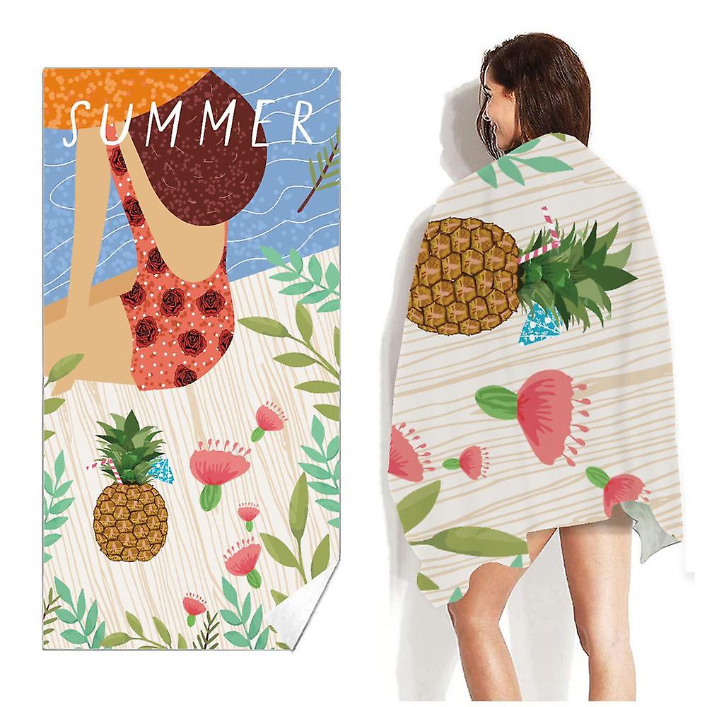 Quick Drying Beach Towels Microfiber Printing Sand Prevention Blanket Bt92