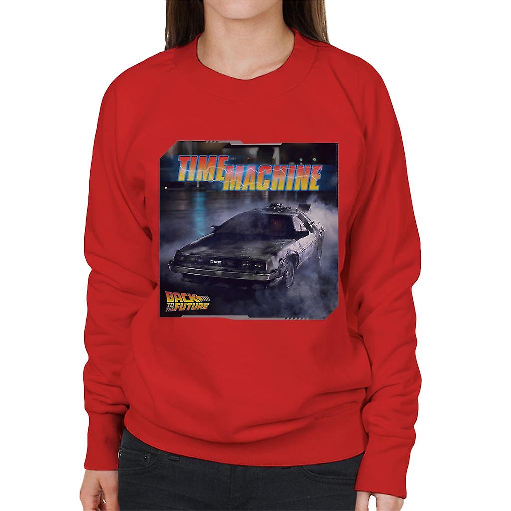 Back to the Future Time Machine Lightning Logo Women's Sweatshirt