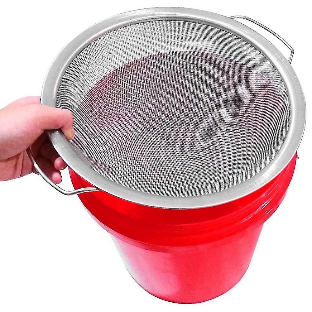 Paint Strainer Mesh Stainless Steel Paint Emulsion Honey Funnel Filter Cover Filter Tool Product 60-Mesh 11.4Inch Width