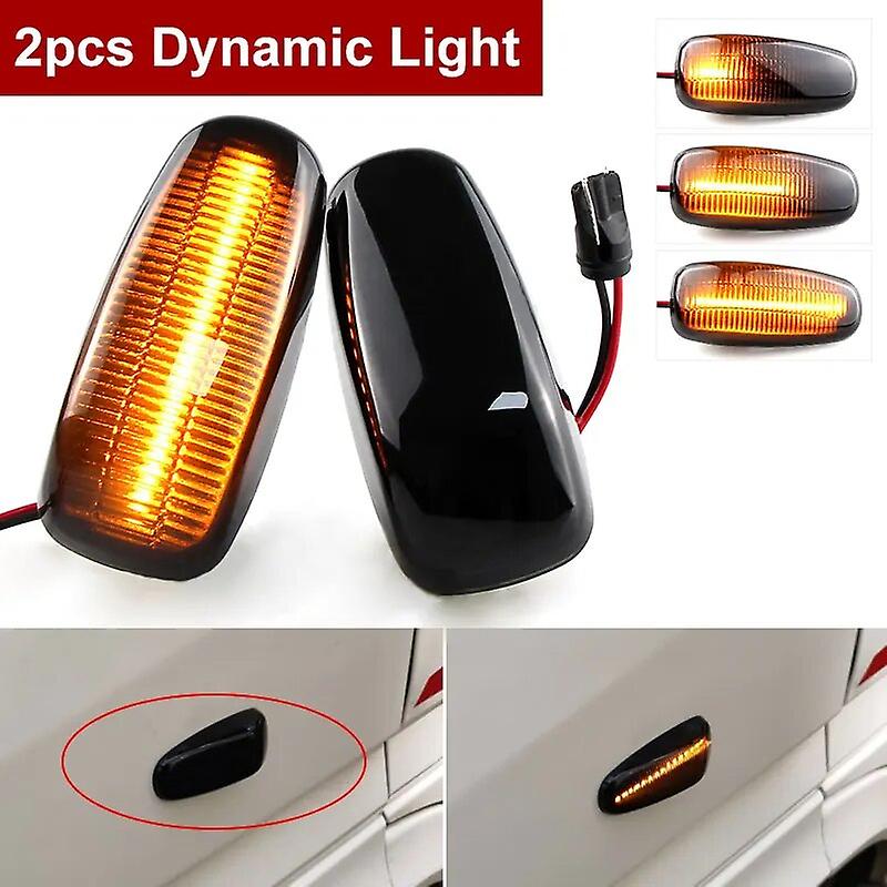 2pcs For Mercedes-benz E-class W124.a124.c124 1984-1998 Led Side Marker Turn Signal Indicator Dynamic Lights Lamp