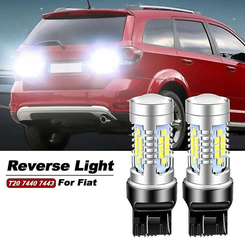 2pcs Led Reverse Light Blub Backup Lamp Canbus No Error W21w 7440 T20 For Fiat 124 Spider 2016-2017 Freemont 2011-2017