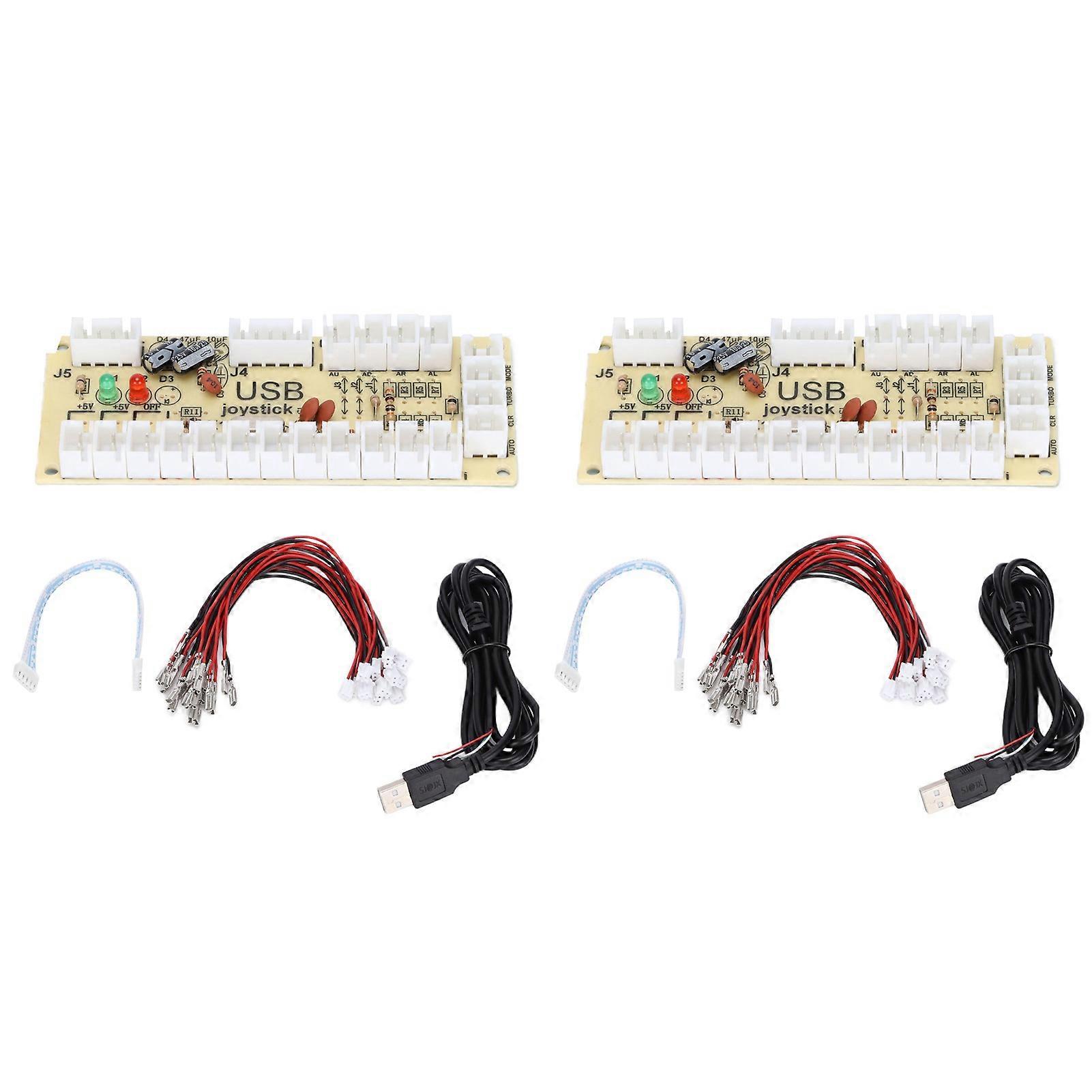 Arcade Game Controller Usb Encoder Zero Delay Usb To Joystick Button For Pc For Mame For Raspberry Pi Retroqm070913 (double)