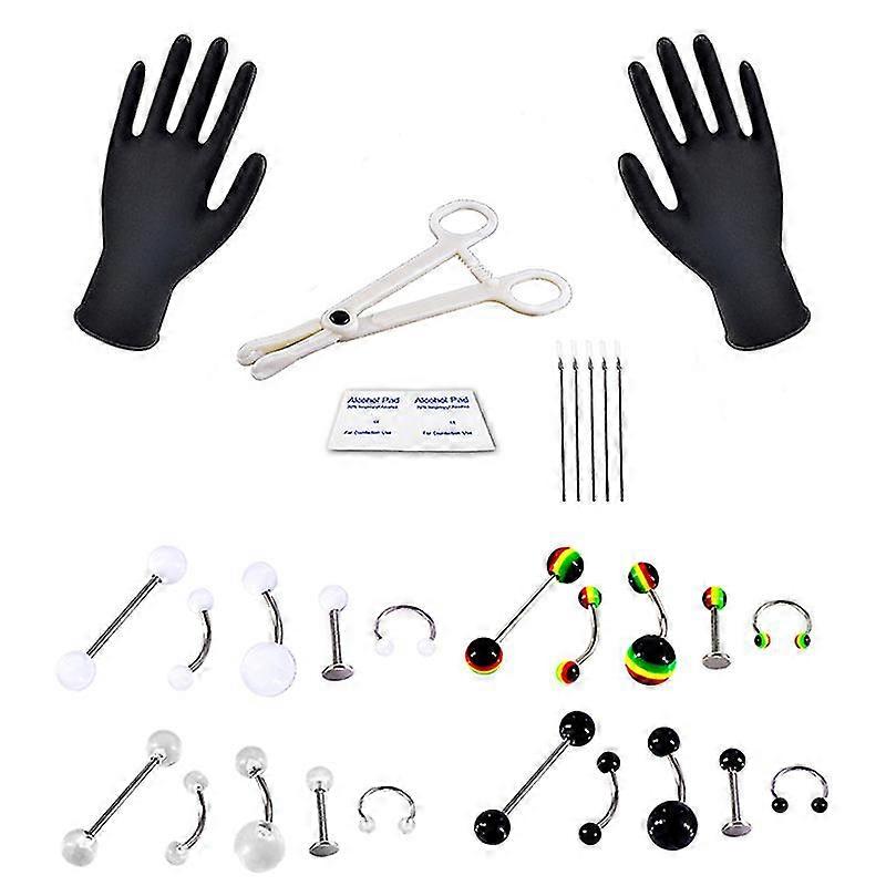 Professional Body Piercing Jewelry Tool Kit