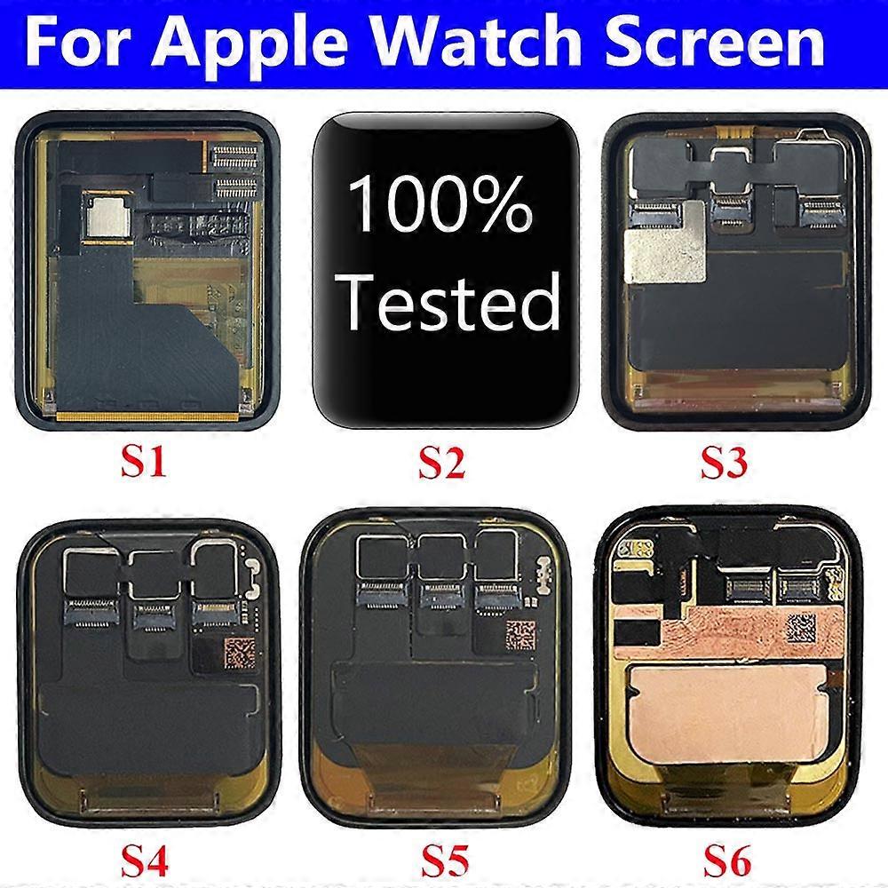 Tib for Apple Watch S1 / 2/3/4/5/6/7/8 شاشة LCD تعمل باللمس محول الأرقام استبدال Pantalla لشاشات الكريستال السائل Apple Watch 38 مم 40 مم 44 مم LCD