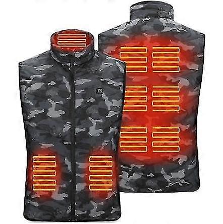 Men's Usb 9 Heating Zone Heated Vest , Smart Electric Heating