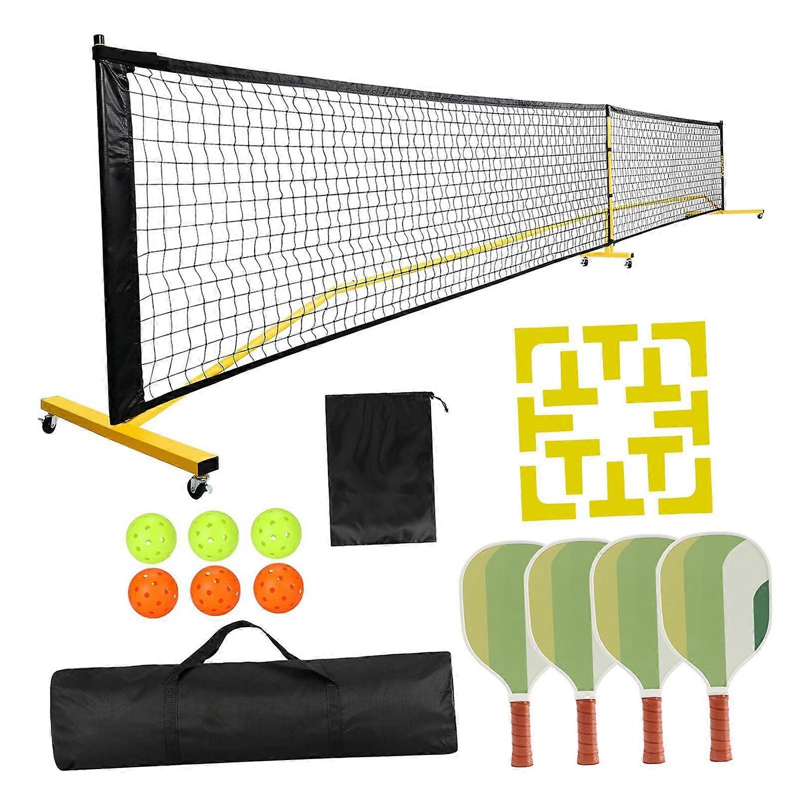 Pickleball Net Set Portable Lightweight Tennis Net for Indoor Outdoor Tennis Style A