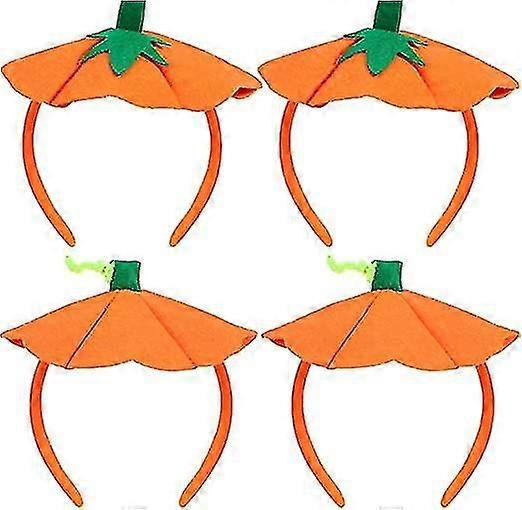 4ピースハロウィーンパンプキンヘッドバンドハロウィーンコスチュームエラスティックヘッドバンドハロウィーンコスチュームパーティー用