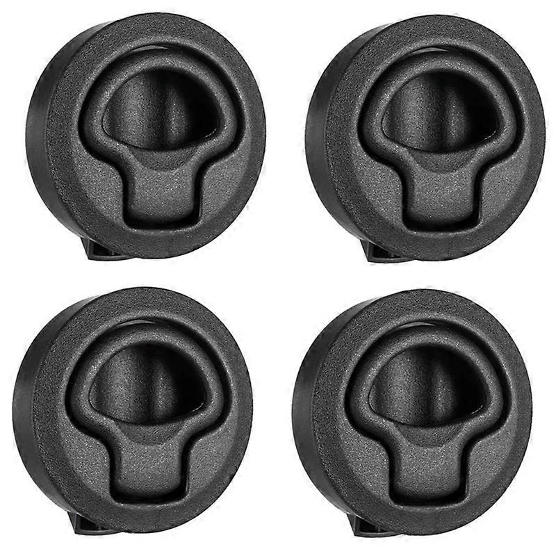 4Pcs/Set Round Pull Latch Lock Latch Hardware for RV Yacht Boat Deck Hatch
