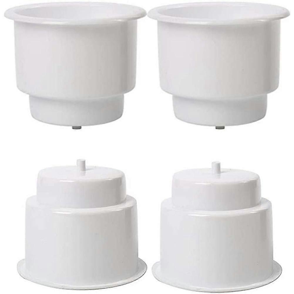 4PCS Plastic Cup Drink Holder Bottle Can for Marine Boat Cars Rv DI 109X82mm