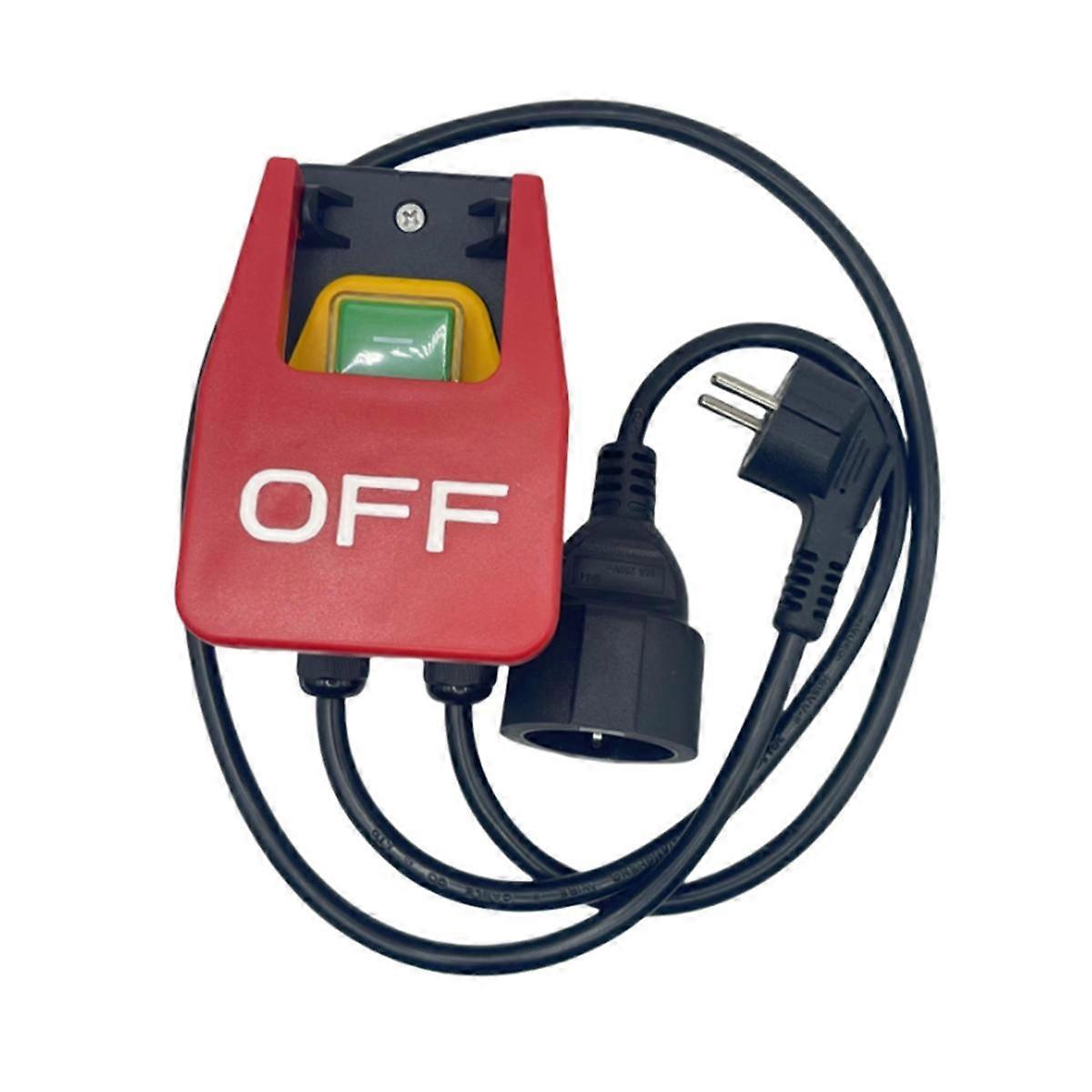 220V Single-Phase On/Off Switch, Safety Switch, Zero Voltage Switch with Socket, Emergency Off Swit