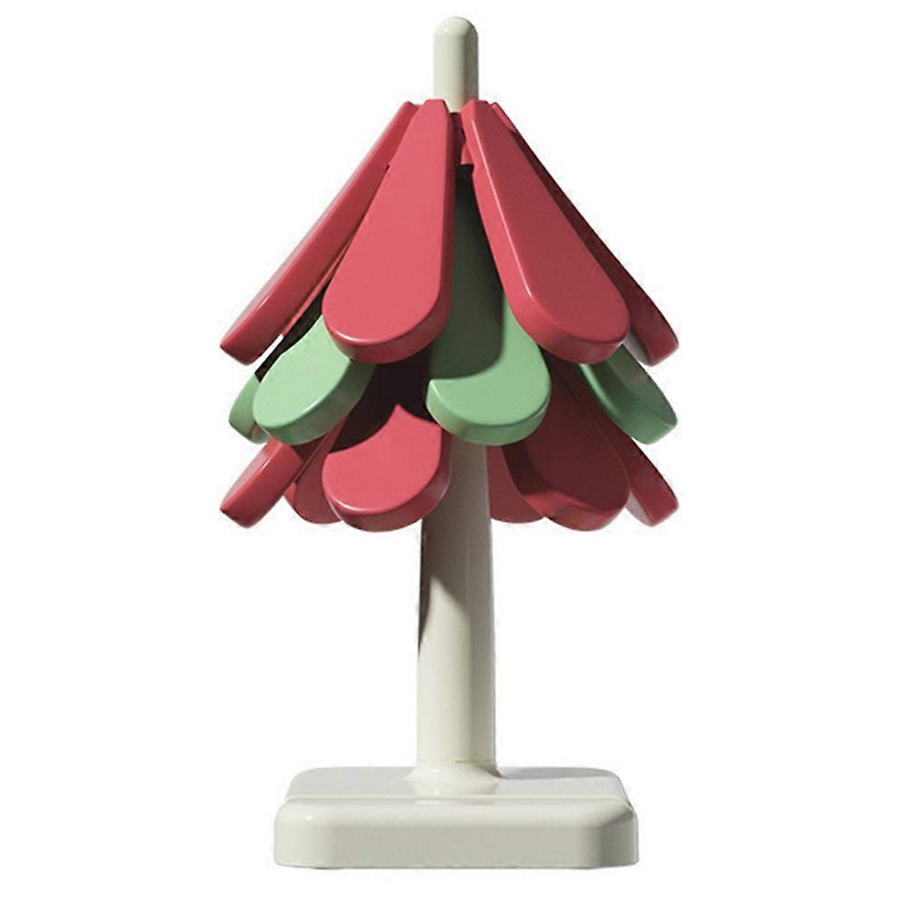 Christmas Tree Silicone Folding Anti-Scalding Mat High Temperature Placemat Cup Bowl Pot Mat Teapot Mat Square Bottom