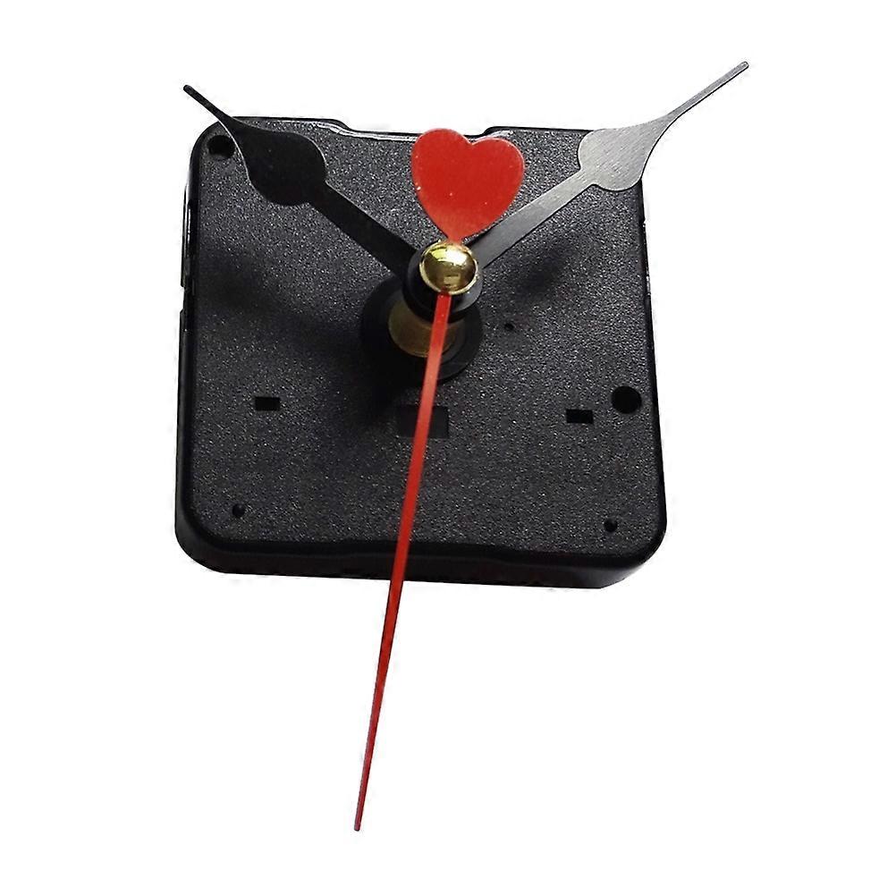 Red Heart Quartz Wall Clock Movement Mechanism Repair Parts Silent Scanning Wall Clock Movement(Packing without Battery)