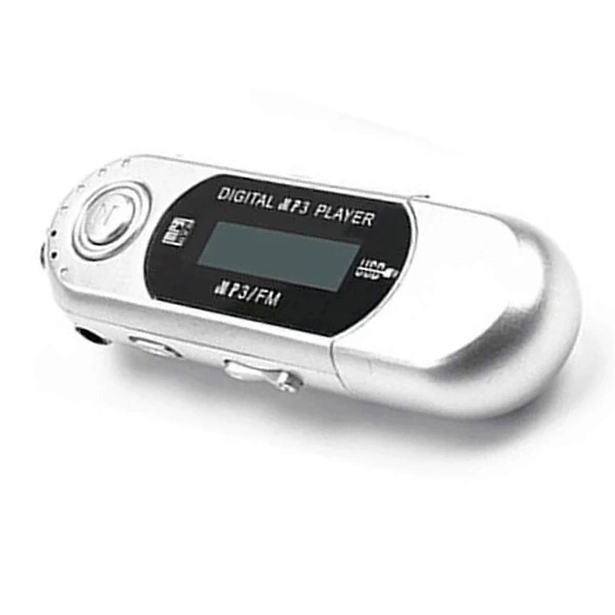 Mini MP3 Player USB 2.0 Pequeno Flash Drive Multilanguage LCD Music Player com 3,5 milímetros Audio Jack Auto