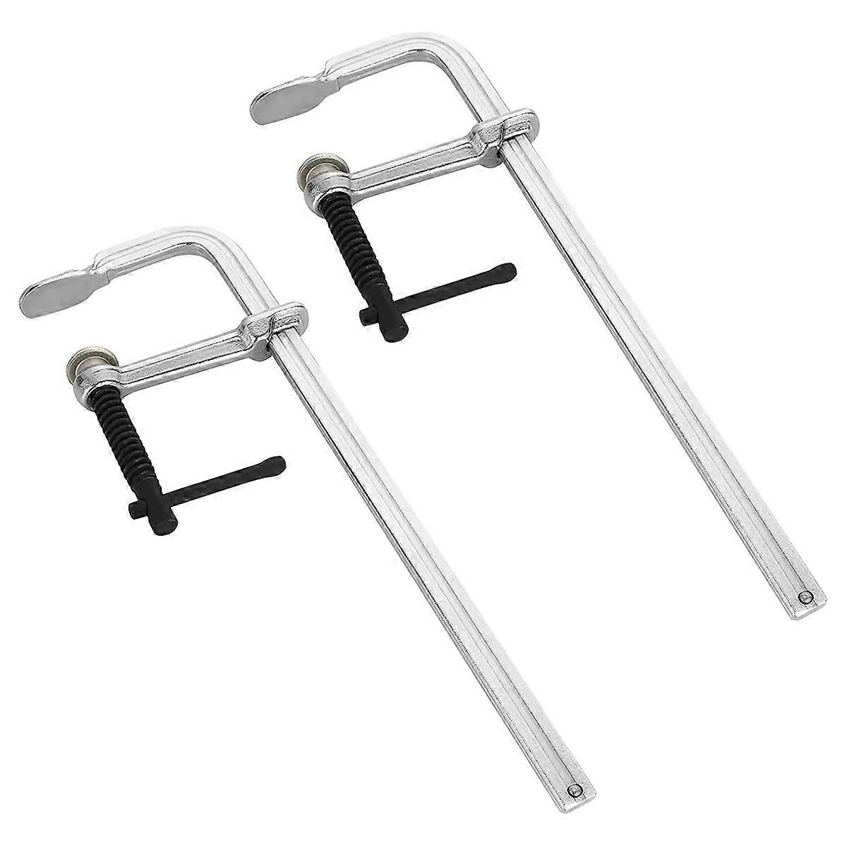 2er-Pack F-Klemmen 12 Zoll Schweißklemmen Stahlstangenklemme Heavy Duty Max Open 12 Zoll, Ausladung 3 Zoll