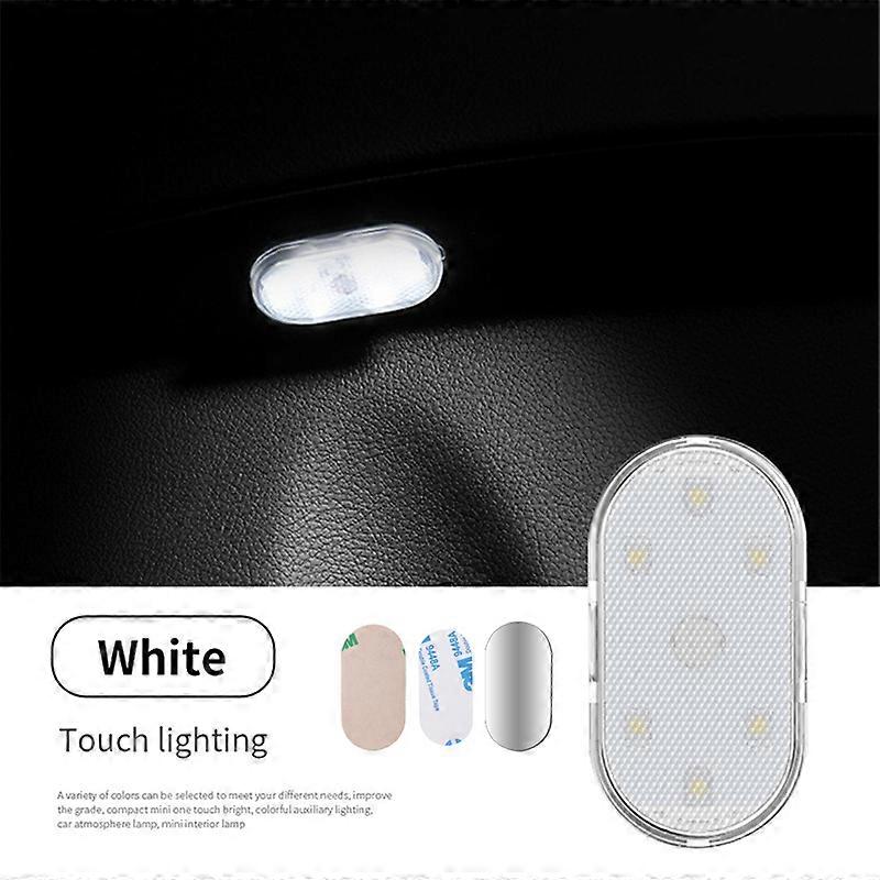 Car Interior Dome Light Finger Touch Sensor Reading Lamp 5V LED Magnetic Attraction Light USB Charge Six Color Car Door Light