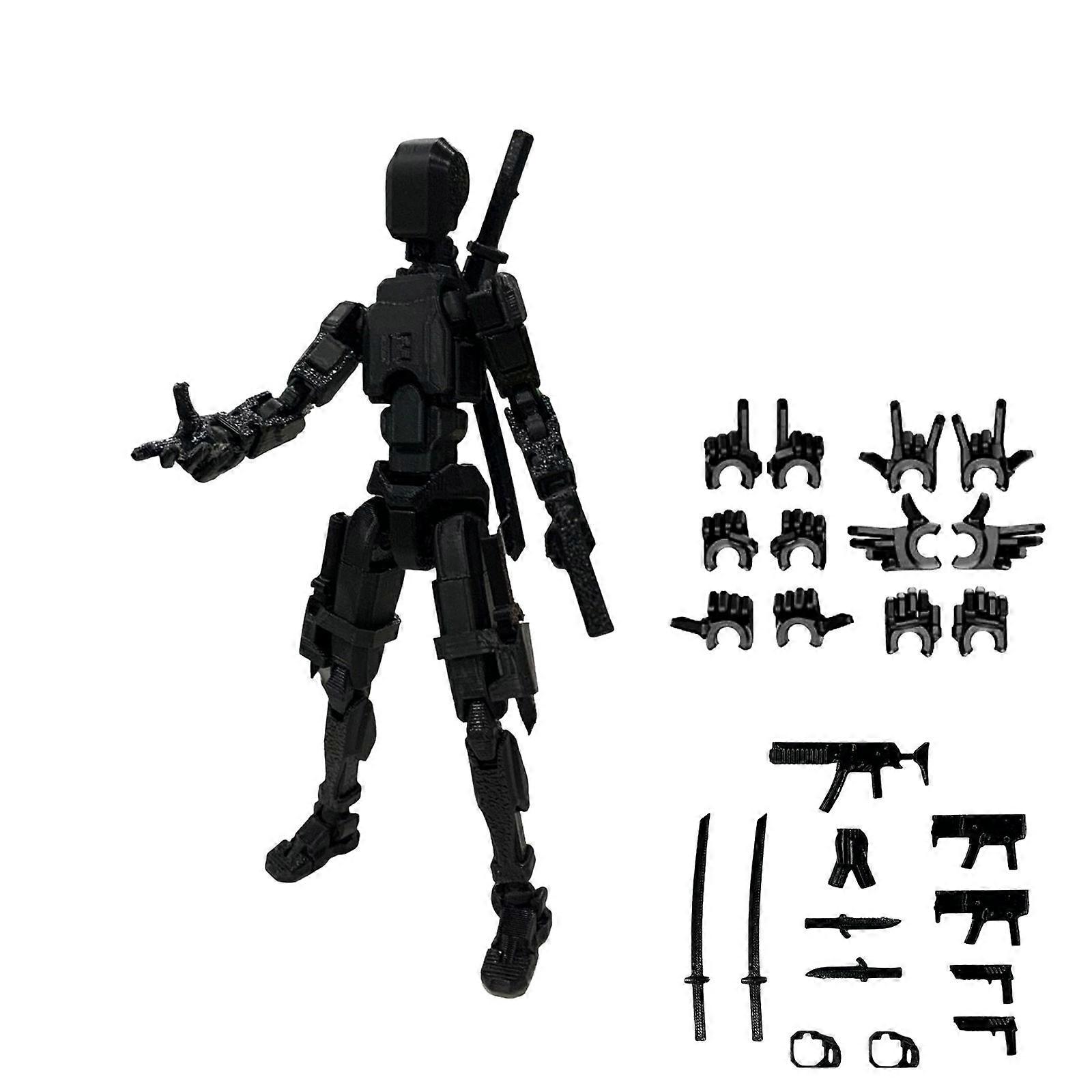 Action Figure Action Figure Printed Movable 13 Articulated Robot Dummy Action Figures Valentines Gifts For Him Winged Model