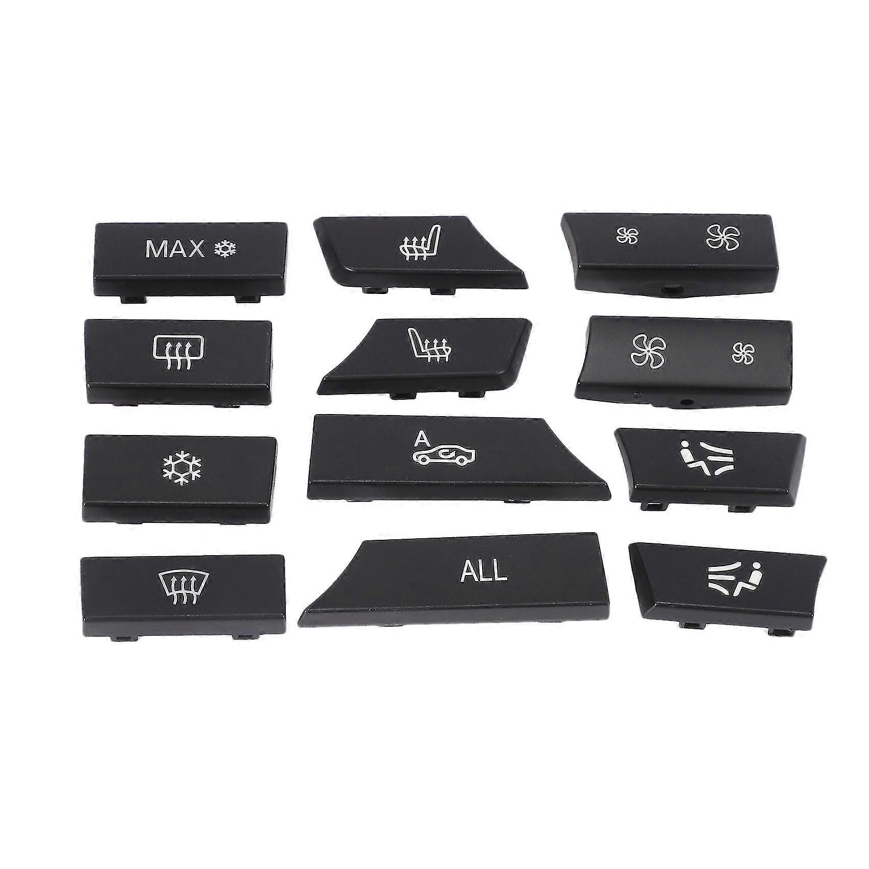 12pcs Car Air Conditional Button Caps pour Bmw F10 F07 F02 5 Série 7
