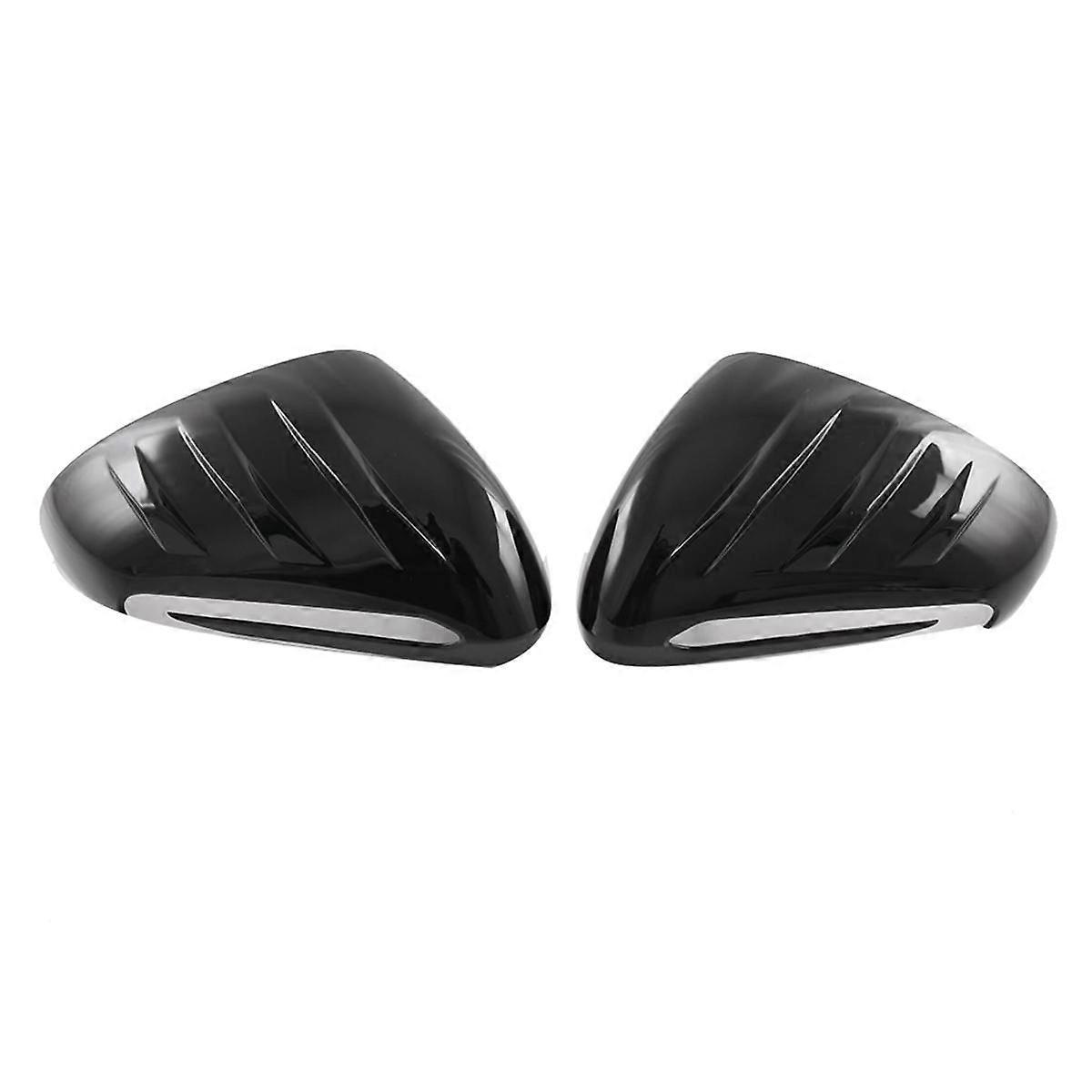 Car Side Door Mirror Cap Rearview Mirror Cover Trim Protective Black for Seal / ATTO 4