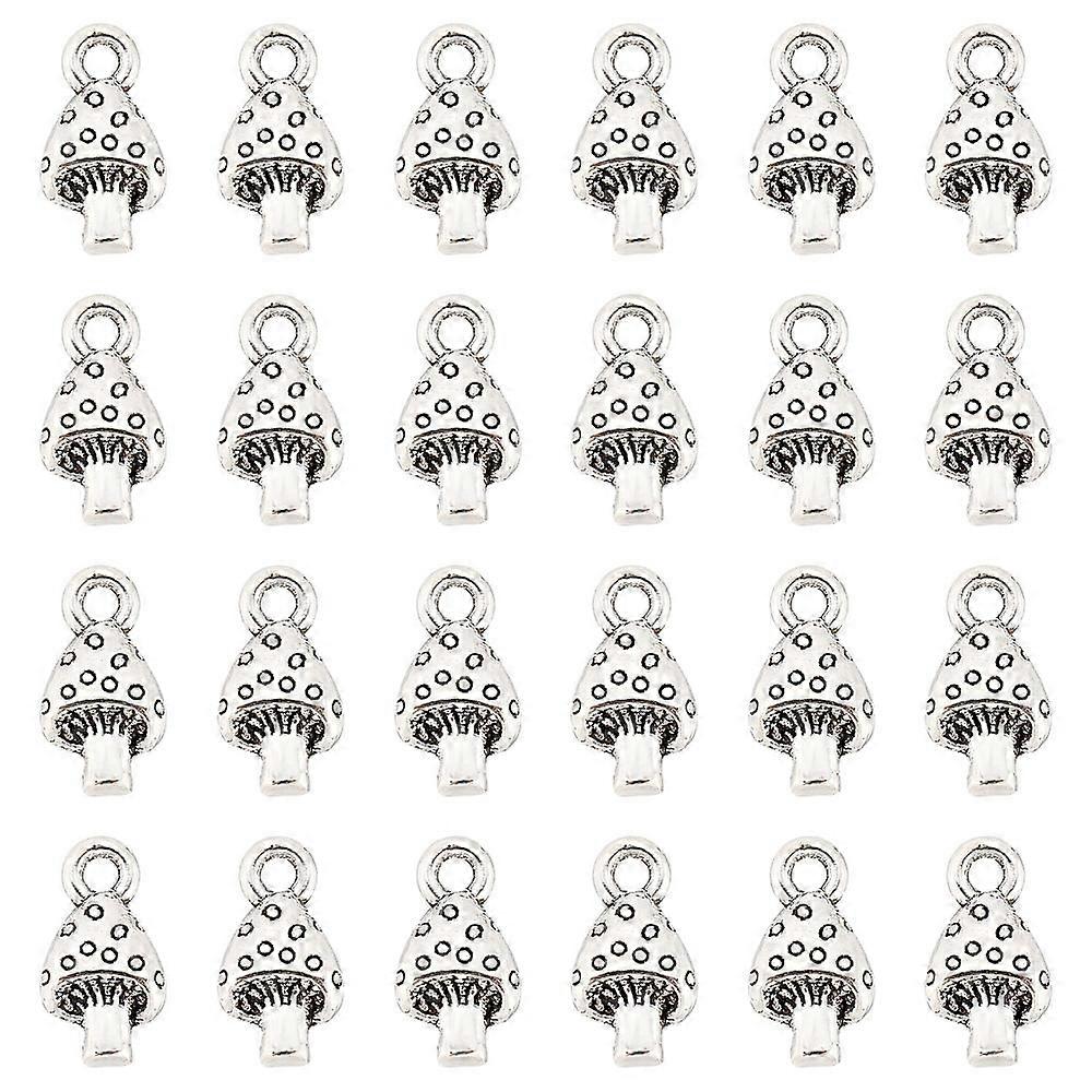 1 Box Mushroom Charms Bulk Alloy Mushrooms Charm Tibetan Style Magic Plant Mushroom Charms