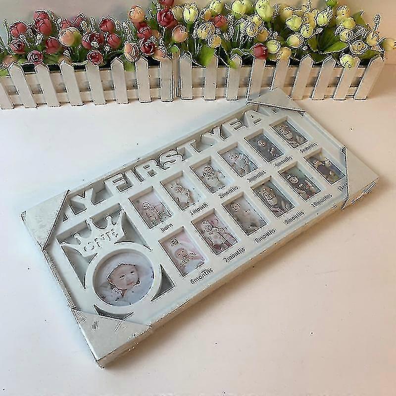 Baby"s First Year Frame Baby Keepsake Frame Memory Home Decoration For Boys And Girls New