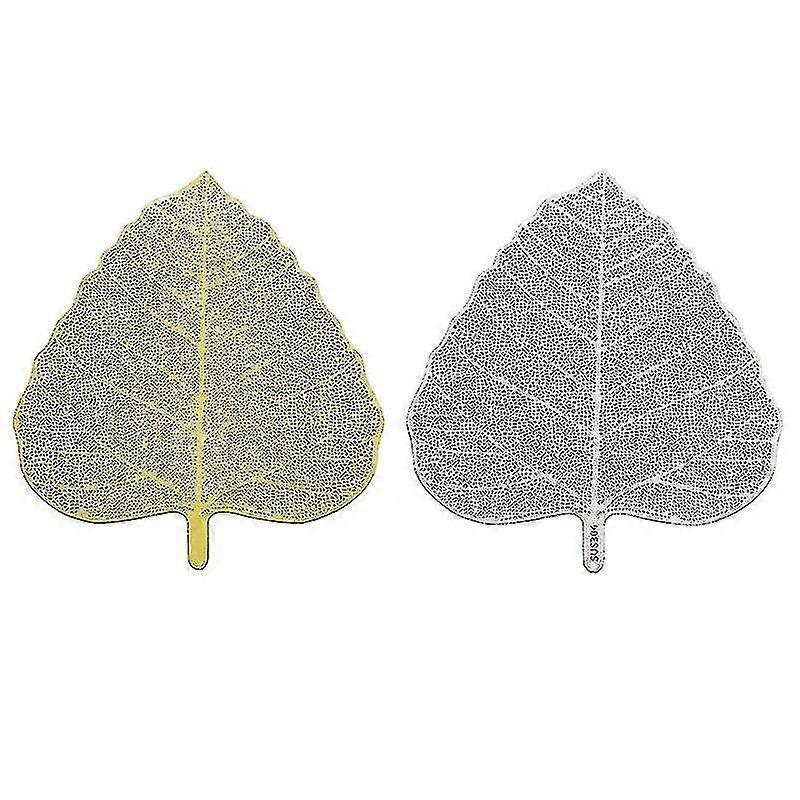 2024 New Stainless Steel Handmade Leaf Shape Tea Strainer,(gold)