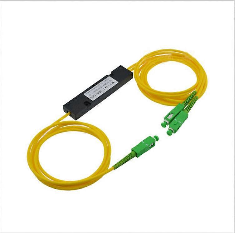 SC/APC Optical Splitter, Splitter Fiber Pigtails for Fibre Optical Communication SystemFiber Optic, Signal Converters Fiber Optical Splitter(Yellow)(1