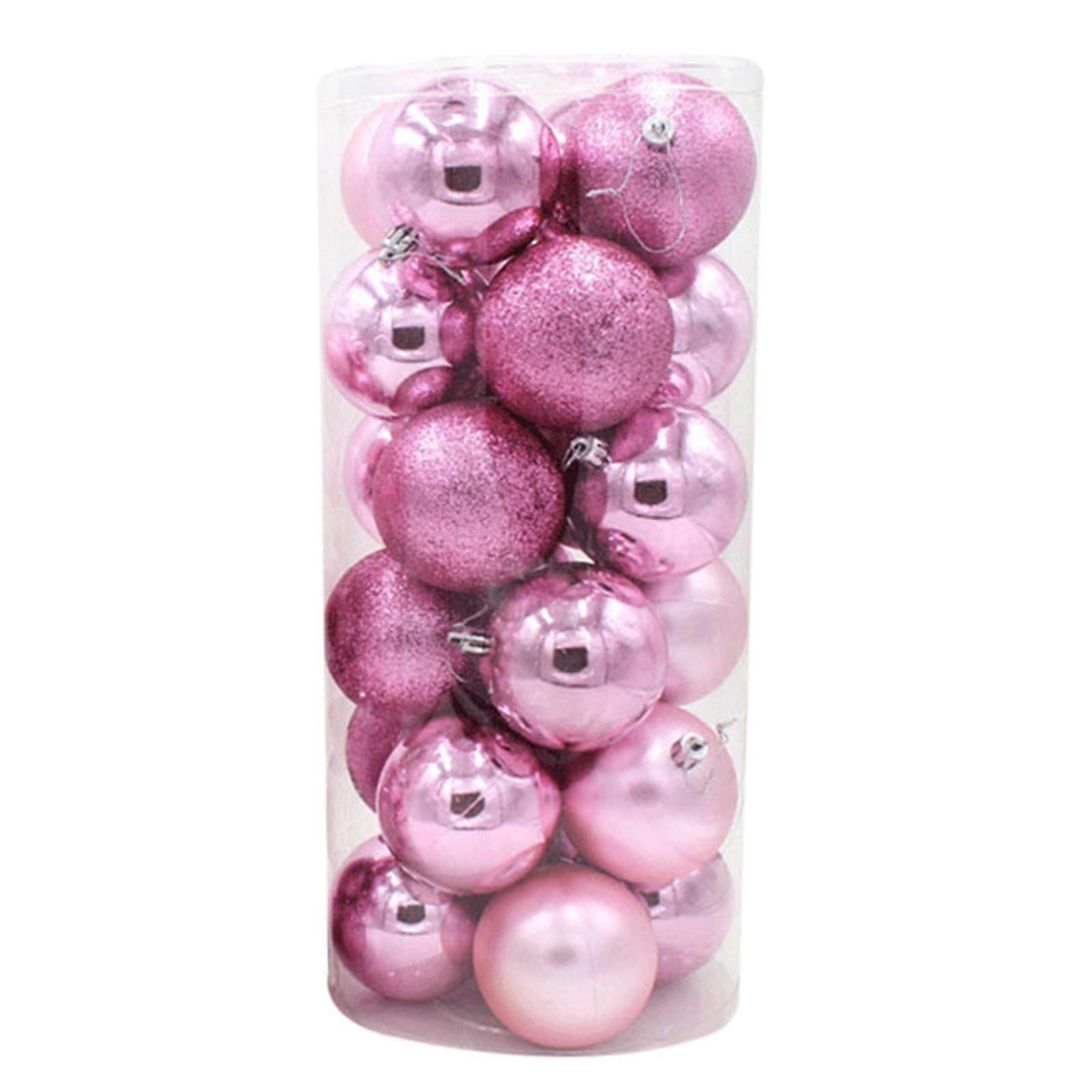 Exquisite 24pcs Christmas Ball Ornaments Shatterproof Christmas Tree Balls Decorations Baubles Set