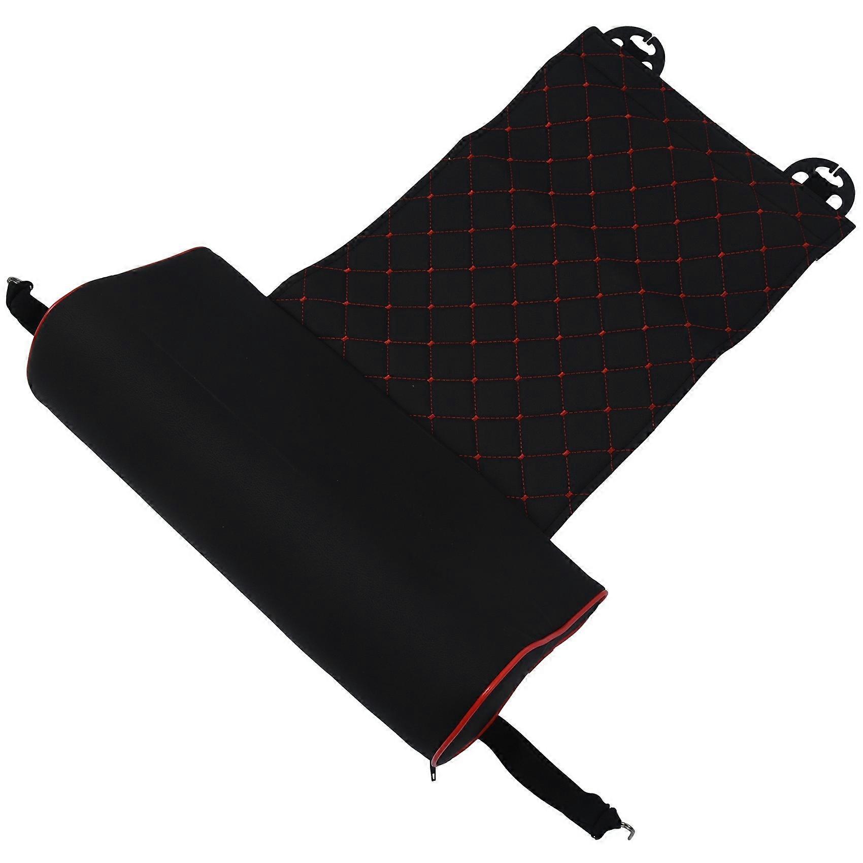 Automobile Leather Leg Pad Support Extension Mat Leg Leather Cushion Knee Pad Memory Black