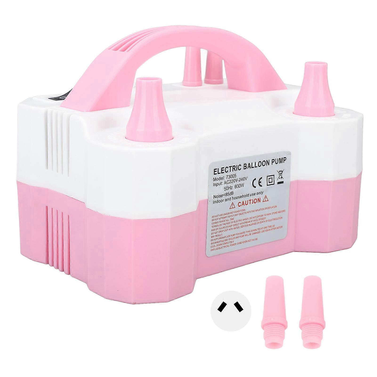 Electric Balloon Pump Portable Automatic Dual Nozzle Balloon Inflator with 2 Small Air Nozzle for Party Decorations AU Plug 220240V
