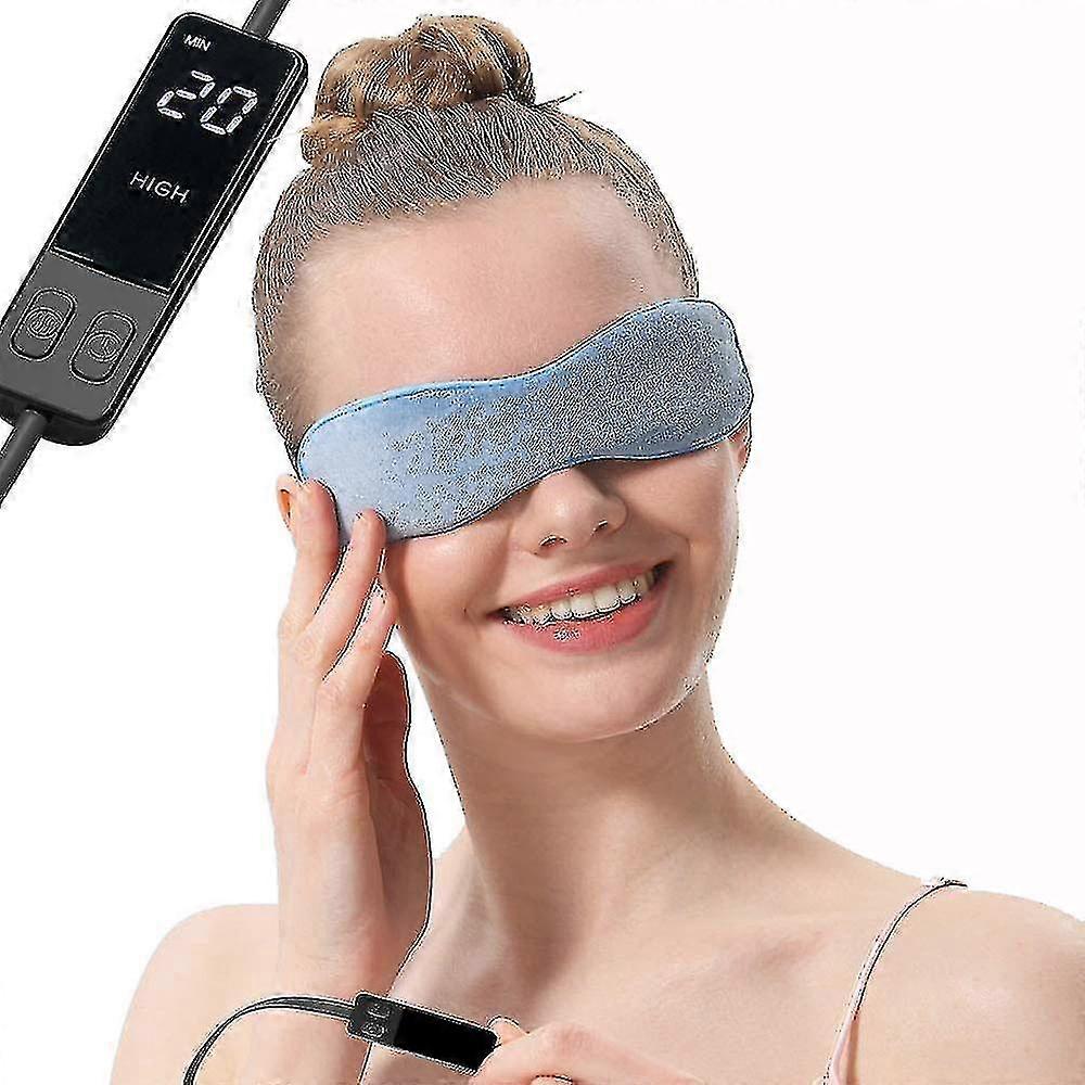 Maschera oculare riscaldata per orzaiolo e blefarite, trattamento umido con semi di lino