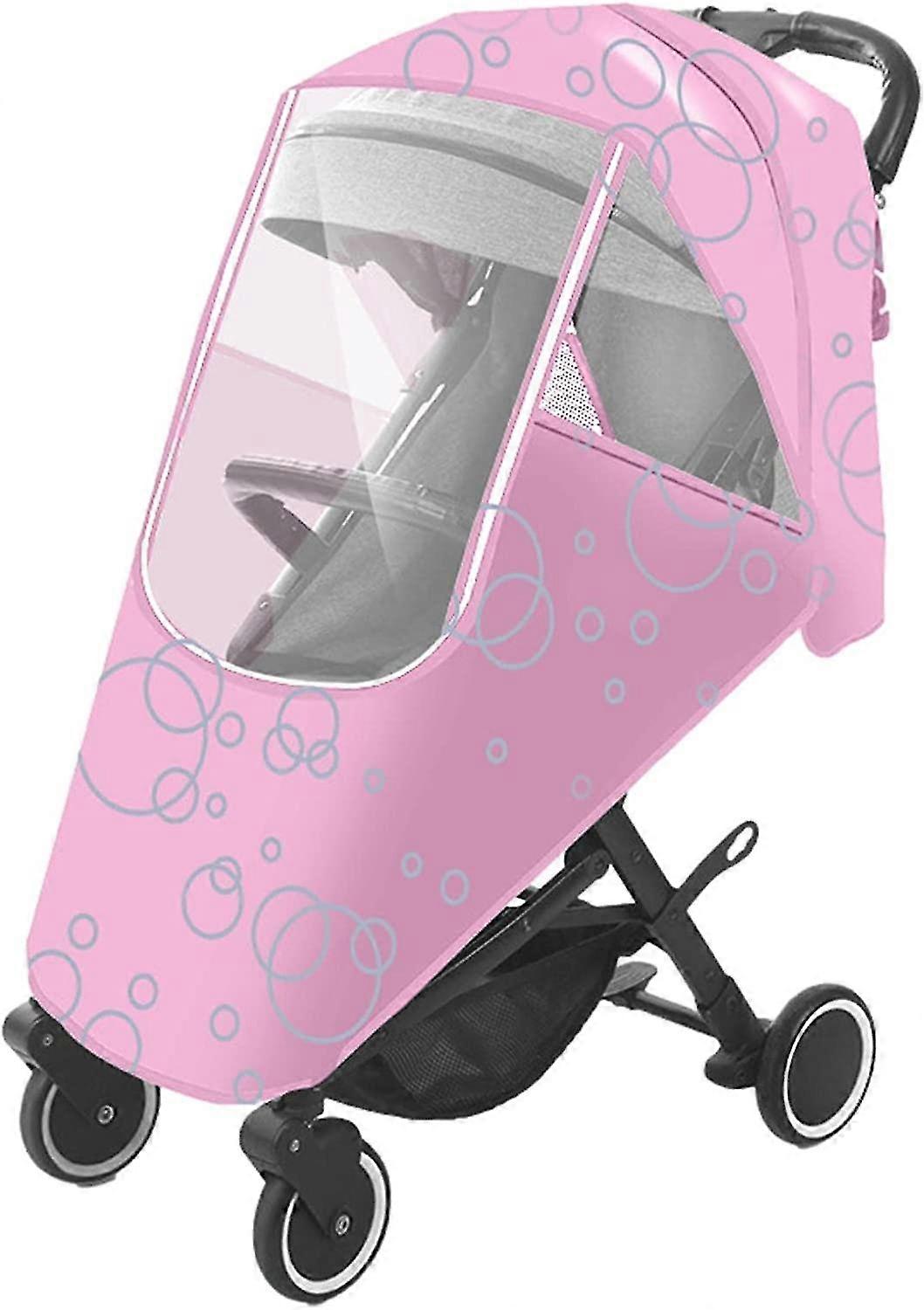 Universal Rain Cover For Pushchair Stroller, Rain Cover For Pushchair Pram With Zip Water Resistant And Durable Fit Most Strollers