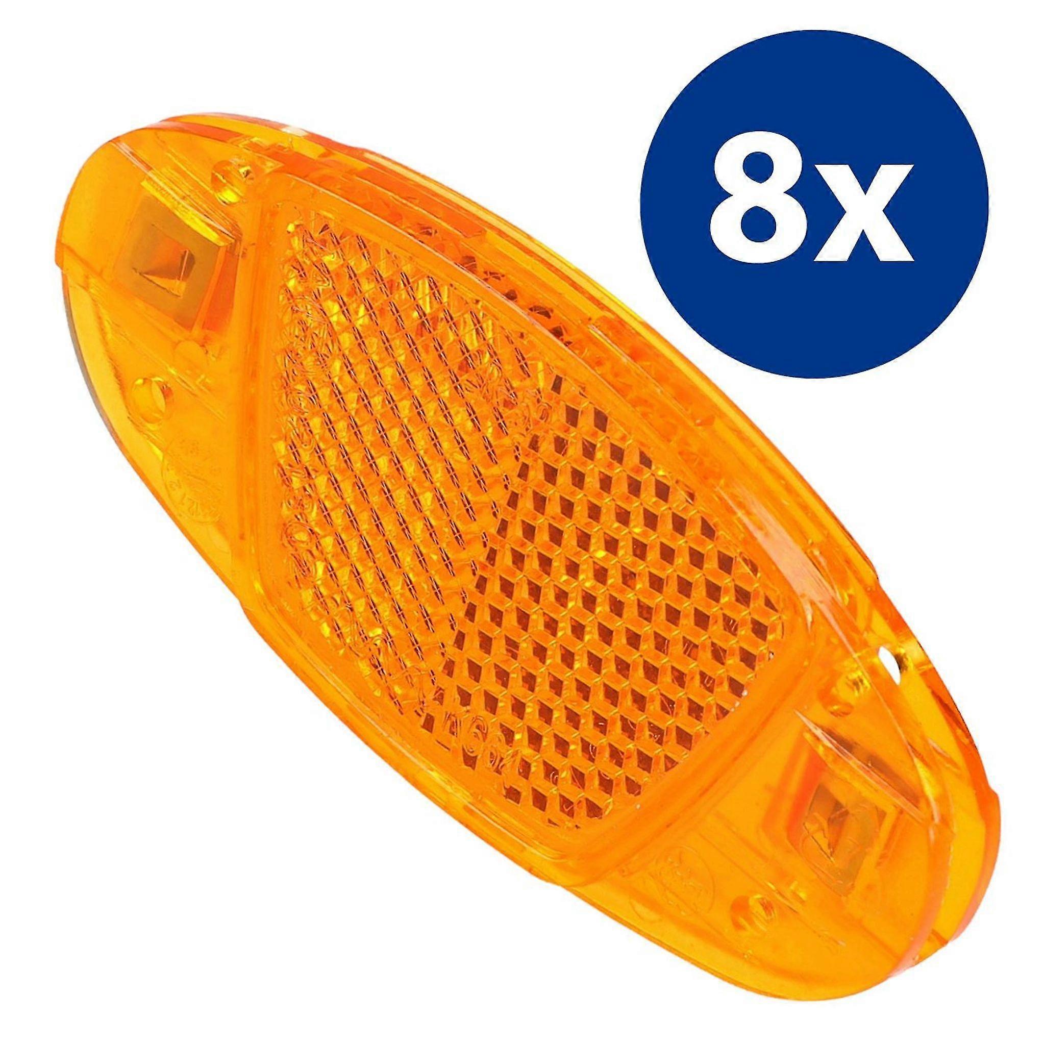 8pcs Ycle Spoke Reflector Warning Sheets, Oran