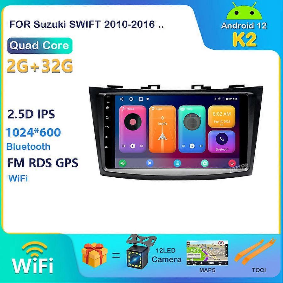 Android 12 4G Car Radio Multimedia Player For Suzuki Swift 4 2010-2016 Android Auto Navigation stereo GPS No 2din dvd