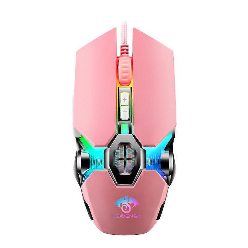Game mouse USB wired computer office E-sports luminous RGB mechanical mouse,2024 Ping