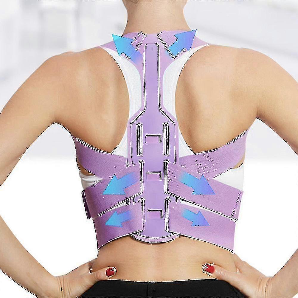 Posture Corrector Adjustable Back Support Body Brace Lumbar Shoulder Support Belt H