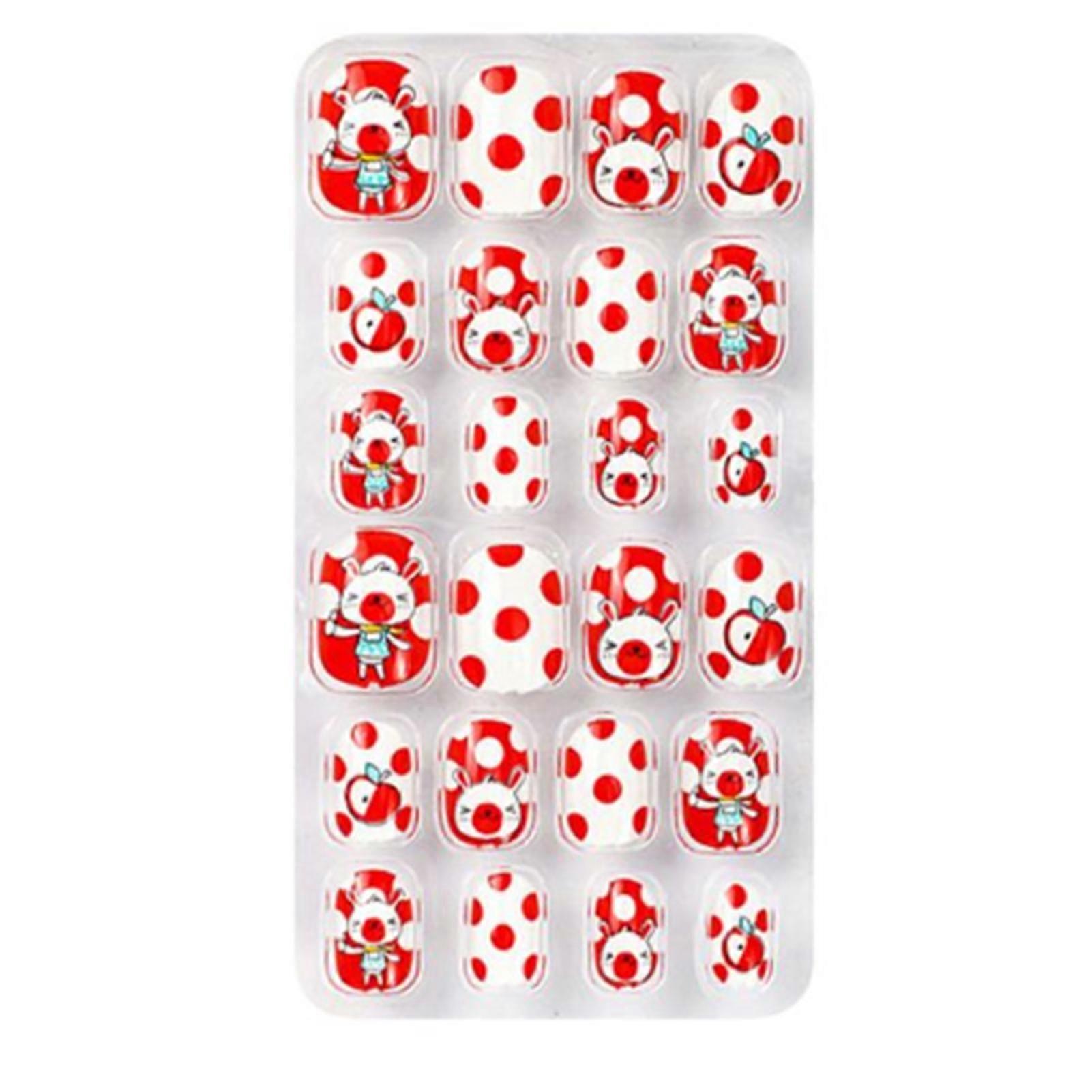Flame Patterns Kid\'s Manicure Charming Bright Luster Rhinestones for Kids Girls Nail Decor
