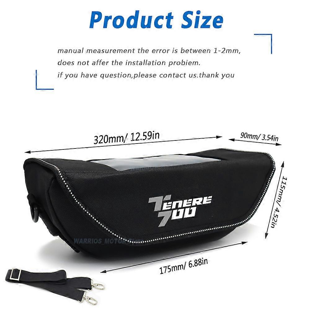 Sacoche De Guidon étanche Pour Yamaha Tenere 700 / 1200 – Rangement Outils Et Téléphone, Bleu