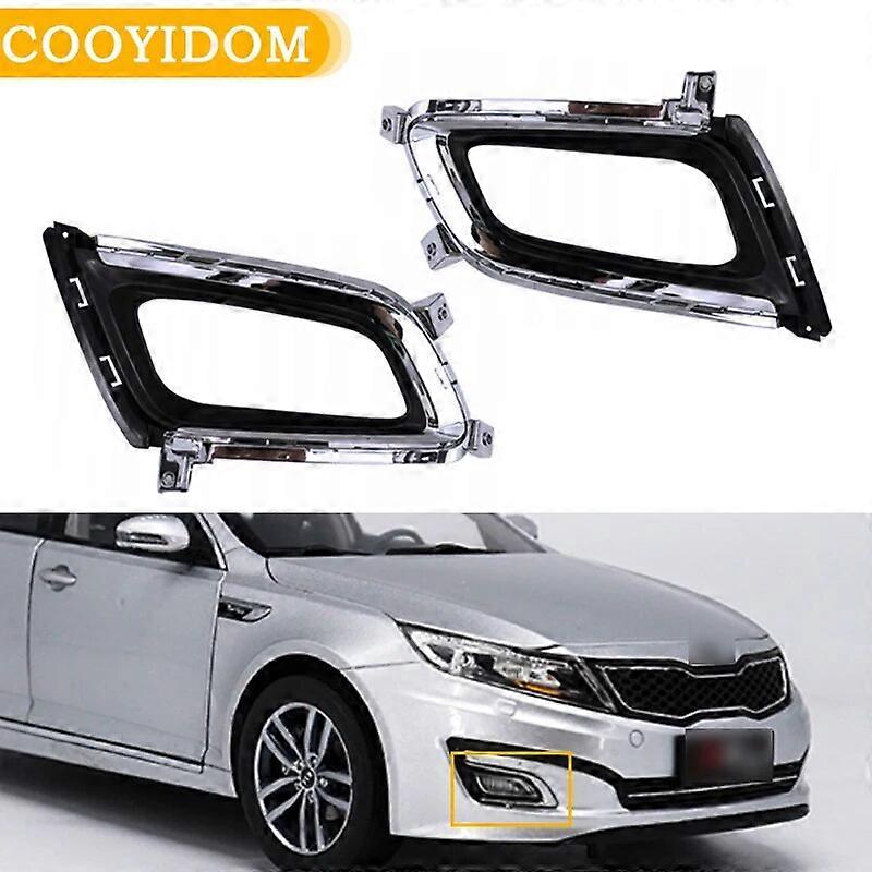 fog light cover fog lamp trim headlight shade Frame Lid Chrome frame For KIA Optima K5 2014 2015 865512T500 865522T500