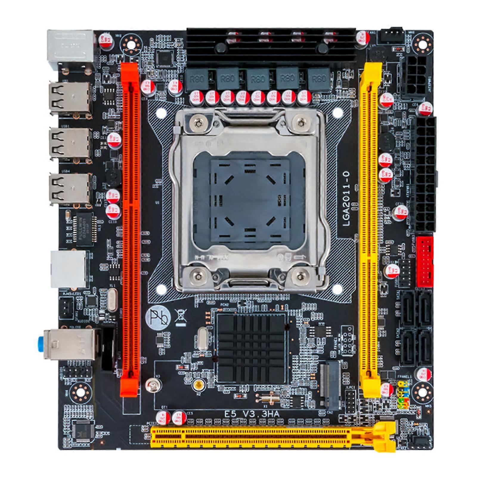 Stationärt moderkort X79-3.3HB LGA 2011 DDR3 x 2 minneskortplats USB 3.0 NVME SSD för