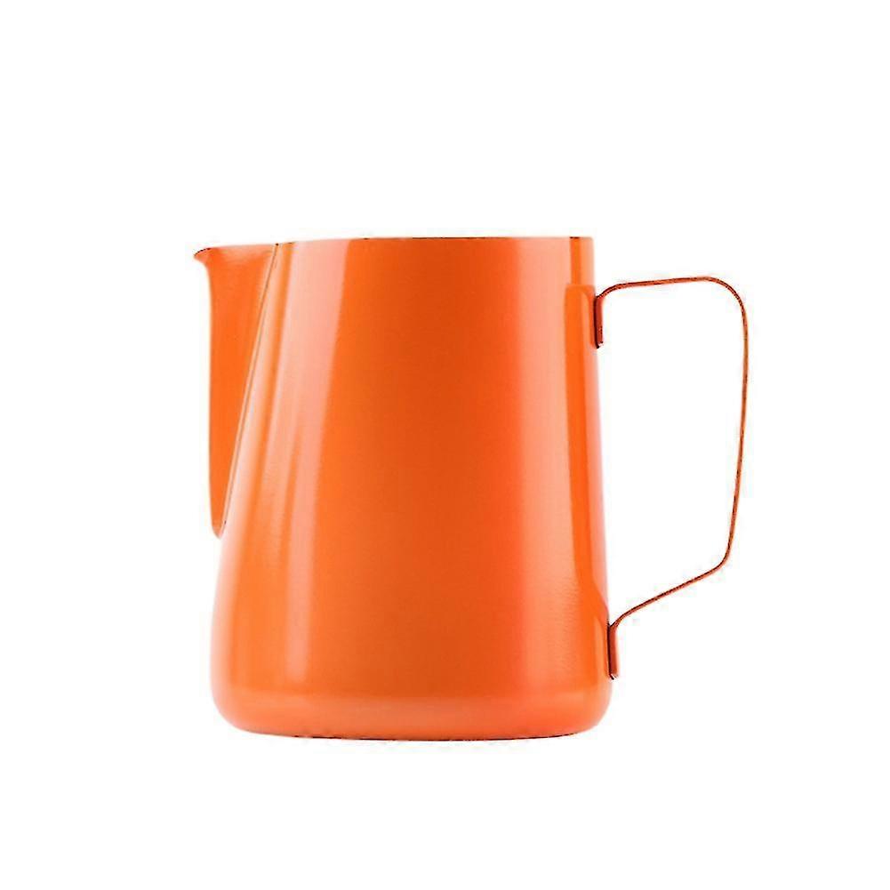 Coffee Milk Jug Stainless Steel Frothing Pitcher Pull Flower Cup Coffee Latte Art Milk Foam Coffee